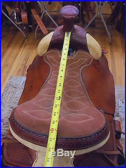 tex tan hereford roping saddle